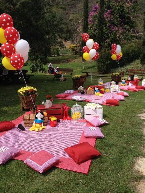 decoração piquenique infantil