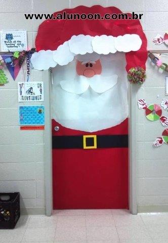 decoração porta natal educação infantil
