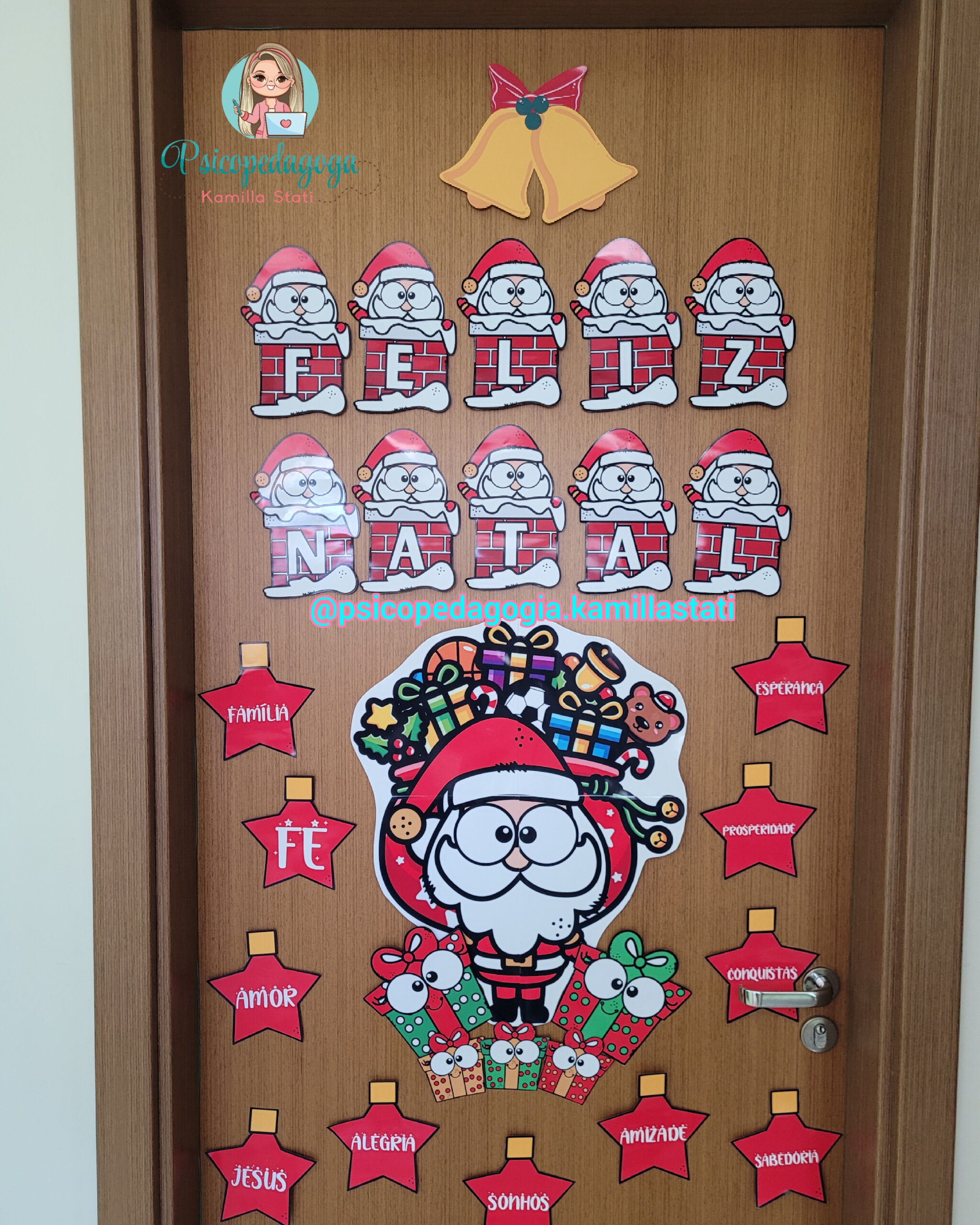 ideias de decoração de porta de natal para educação infantil passo a passo