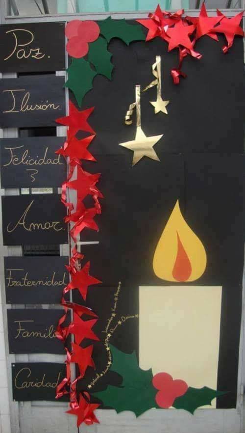 decoração porta natal educação infantil