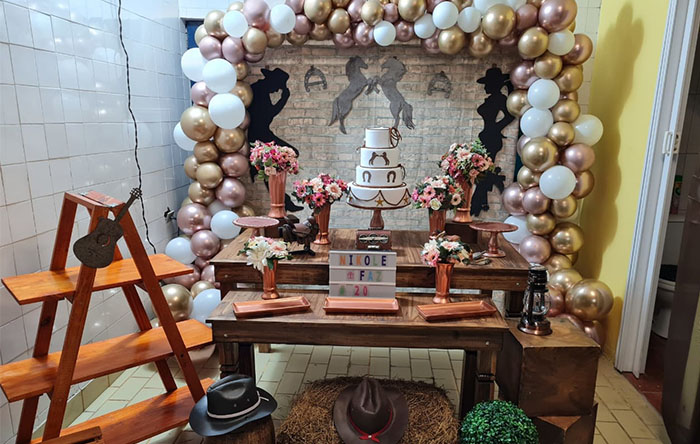 decoração de festa pronta
