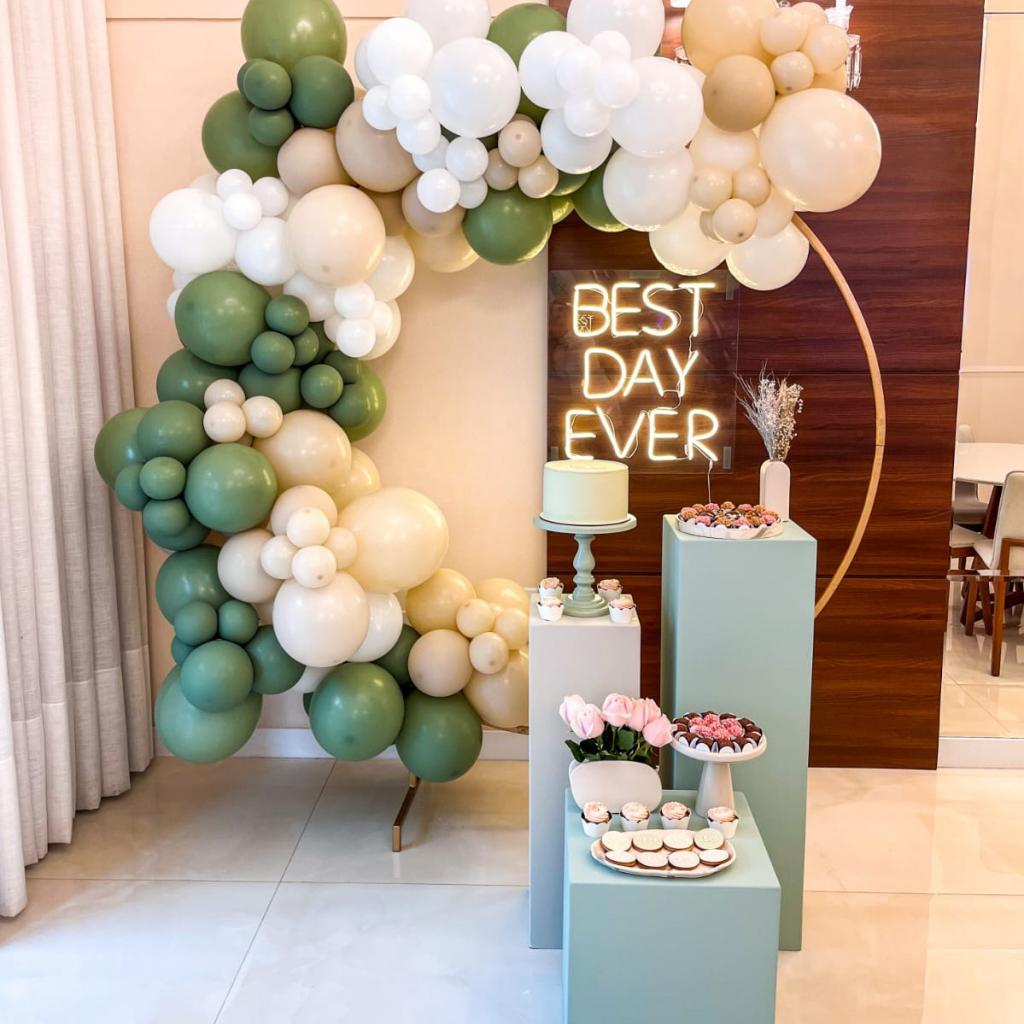 decoração de festa com flores