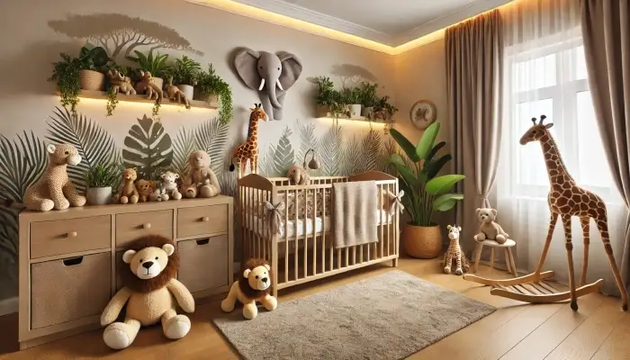 decoração quarto bebe safari