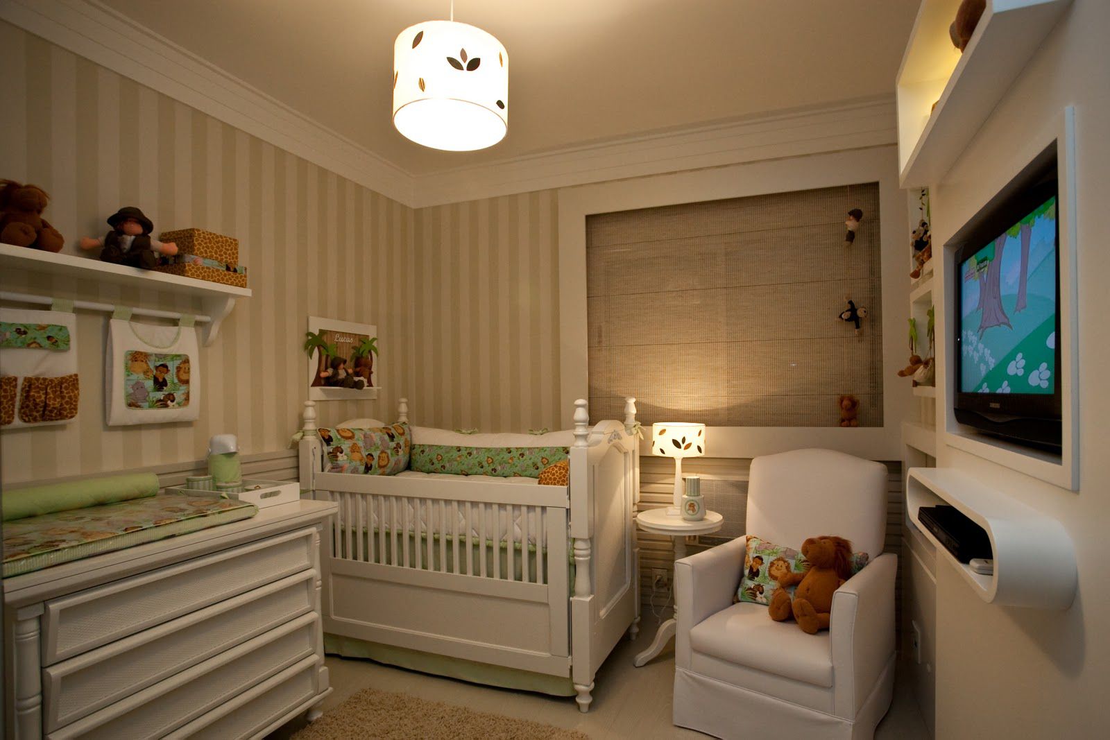 decoração quarto bebe safari