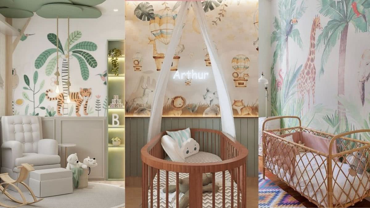 ideias decoração quarto bebê safari simples