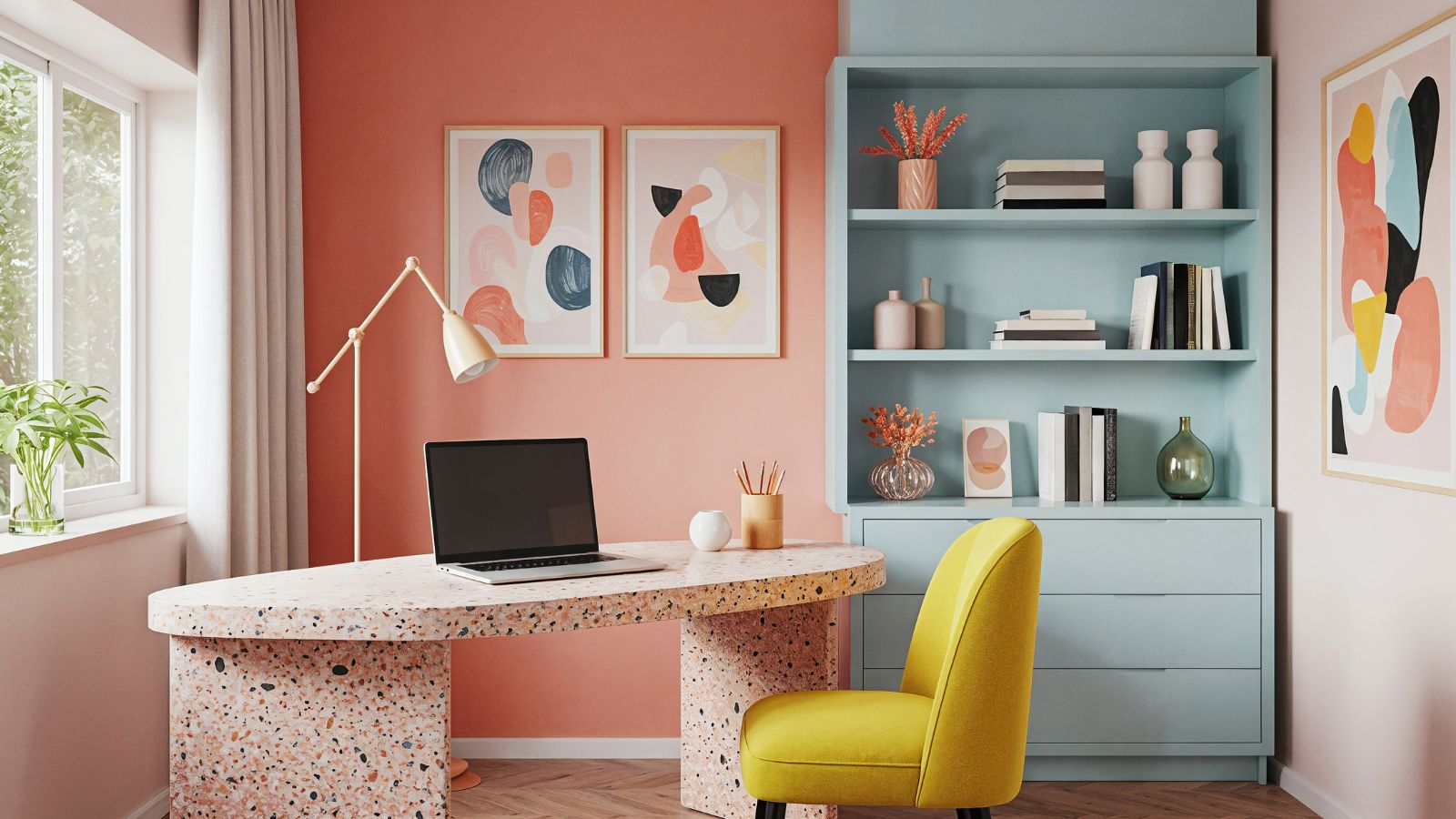 iluminação indireta quarto escritório
