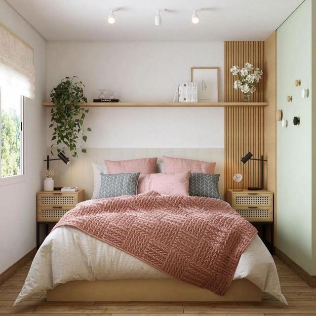 cores para quarto feminino pequeno que aumentam o espaço