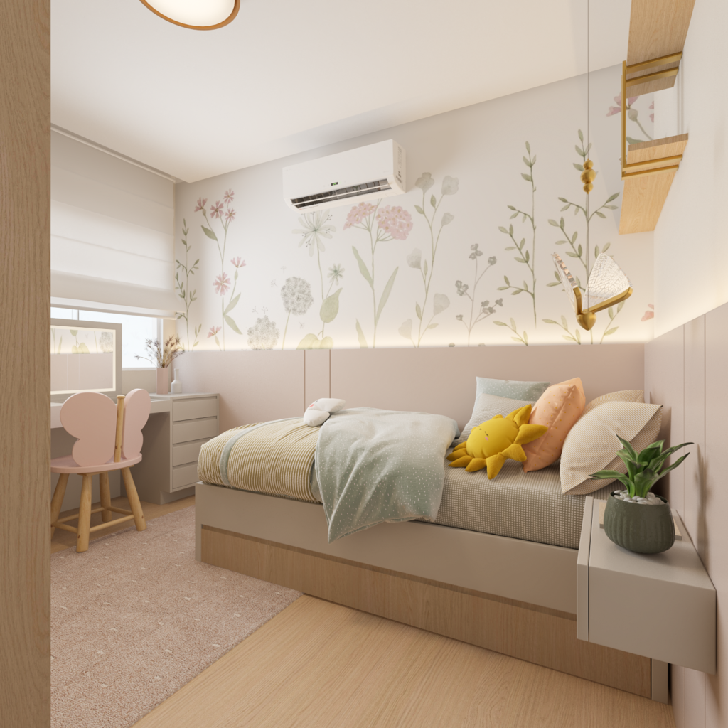 quanto custa decorar um quarto feminino pequeno