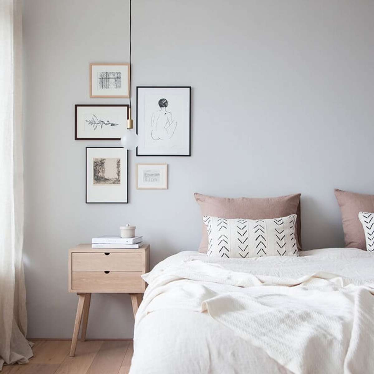 quarto minimalista e aconchegante