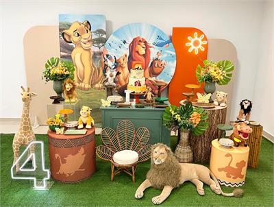 quanto custa decoração completa festa rei leão