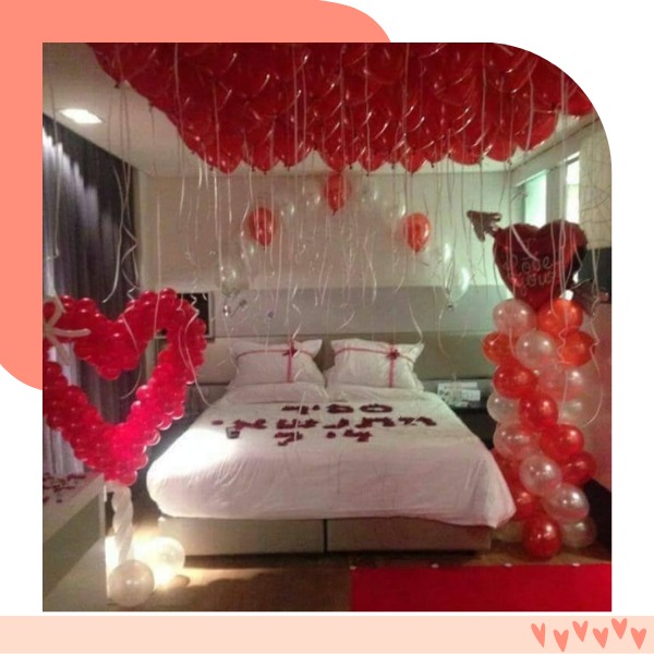 decoração romântica para quarto de casal