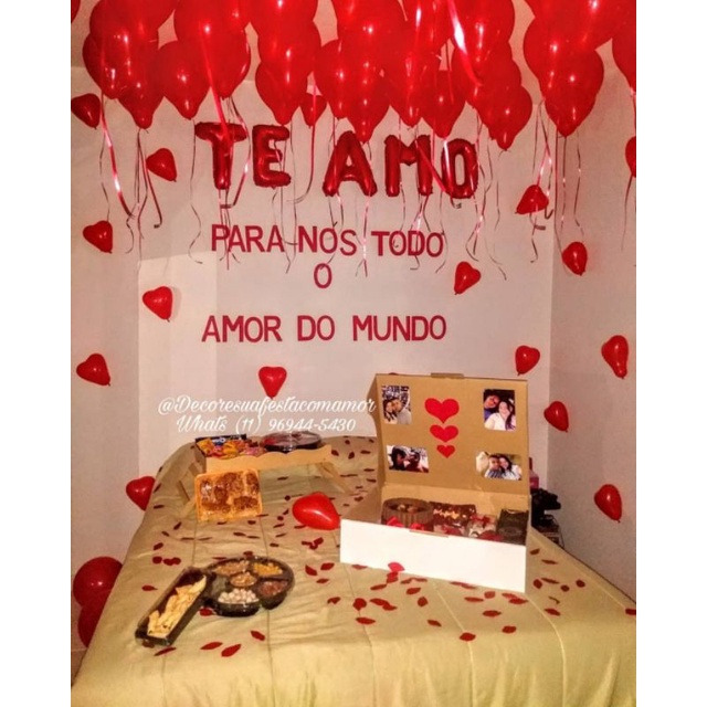 como fazer decoração romântica