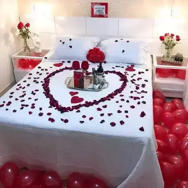 decoração romântica simples