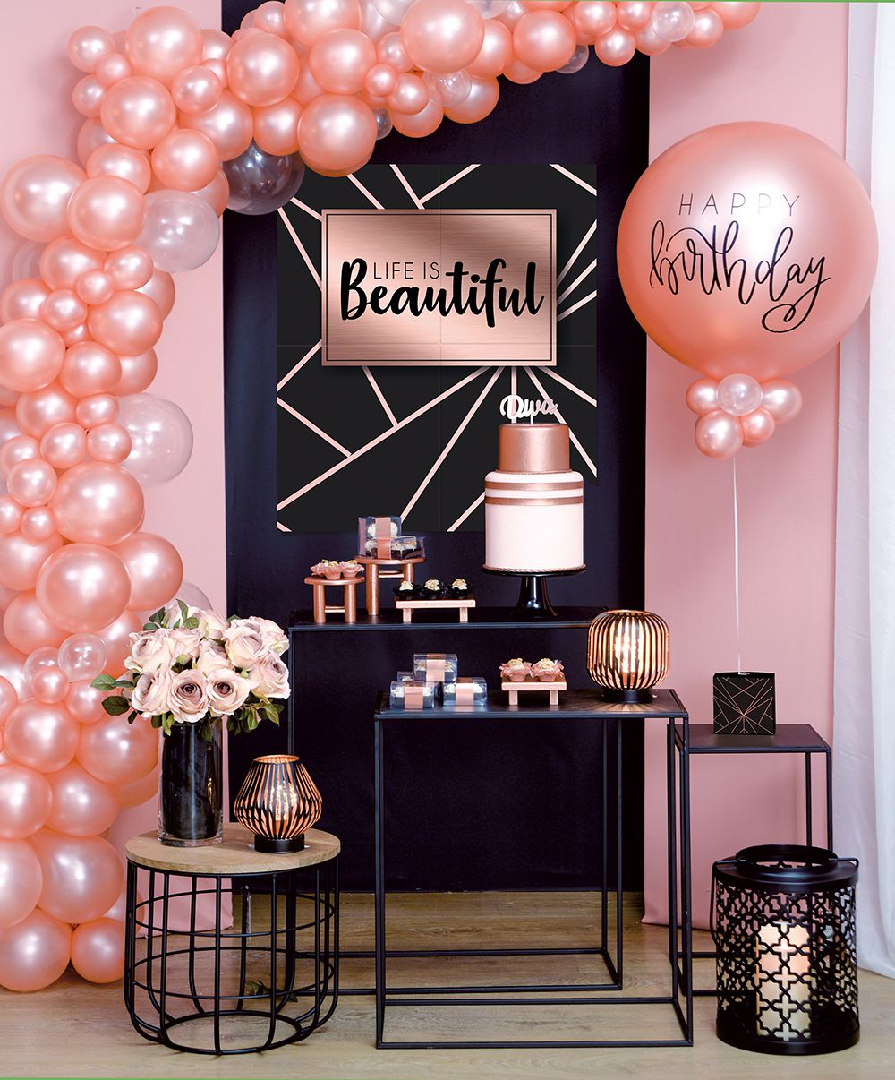 onde comprar decoração rosê e dourado
