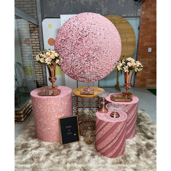 decoração rose gold para escritório