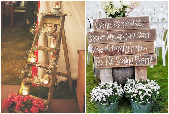 decoração rústica para casamento