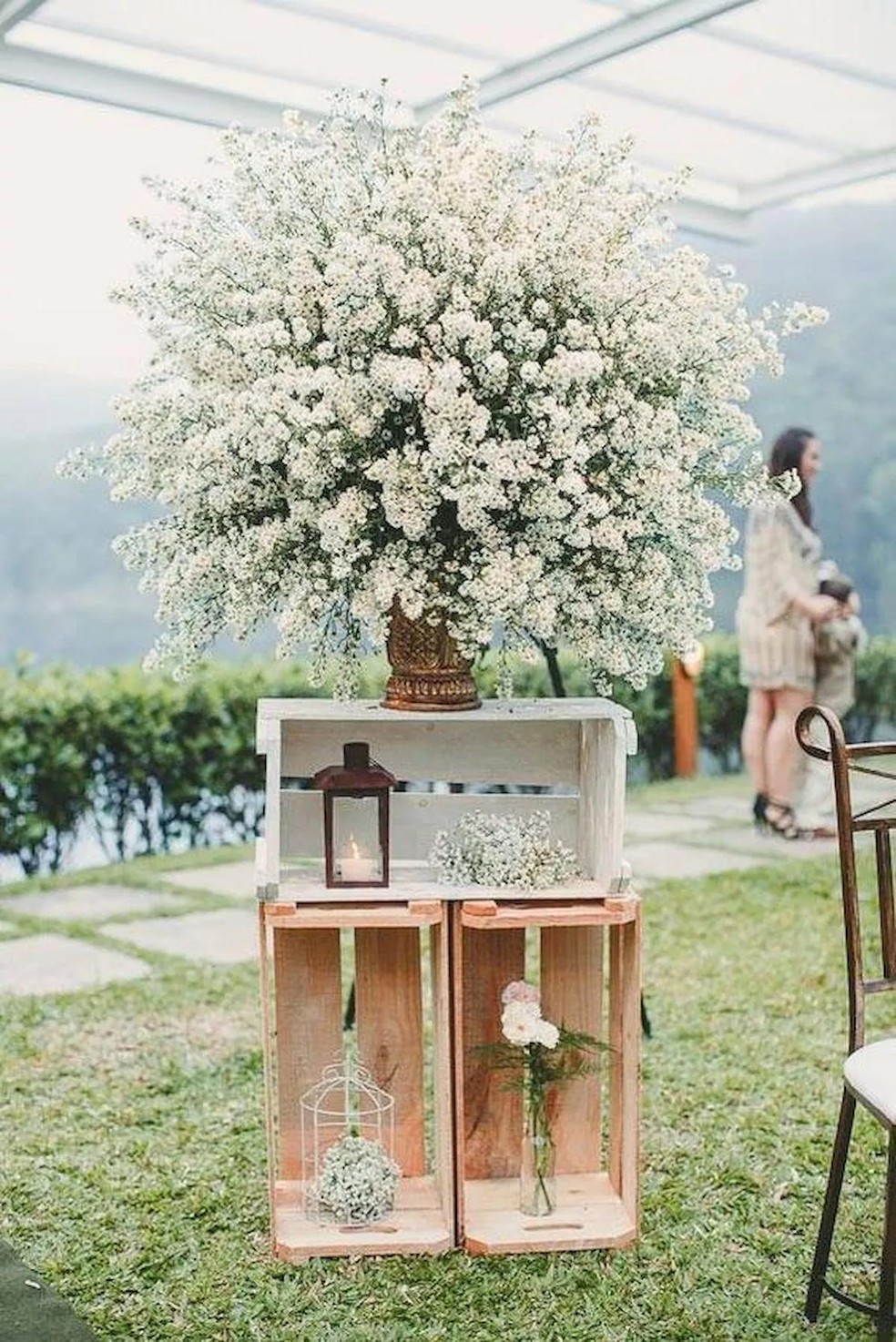 decoração casamento rústico vs moderno