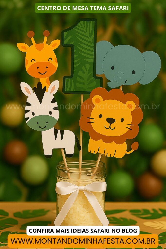 decoração safari baby vs safari tradicional 1 ano