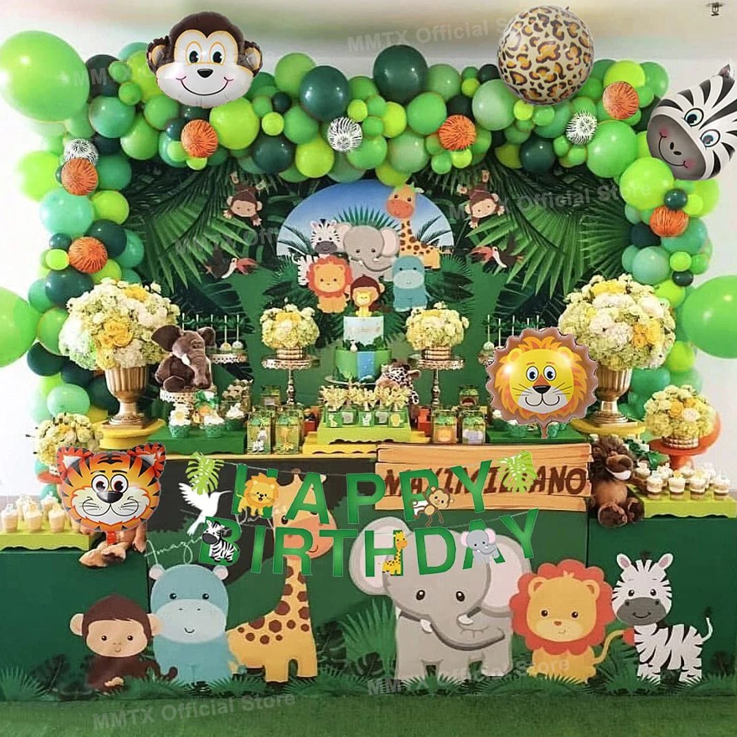 quanto custa decoração safari 1 ano simples