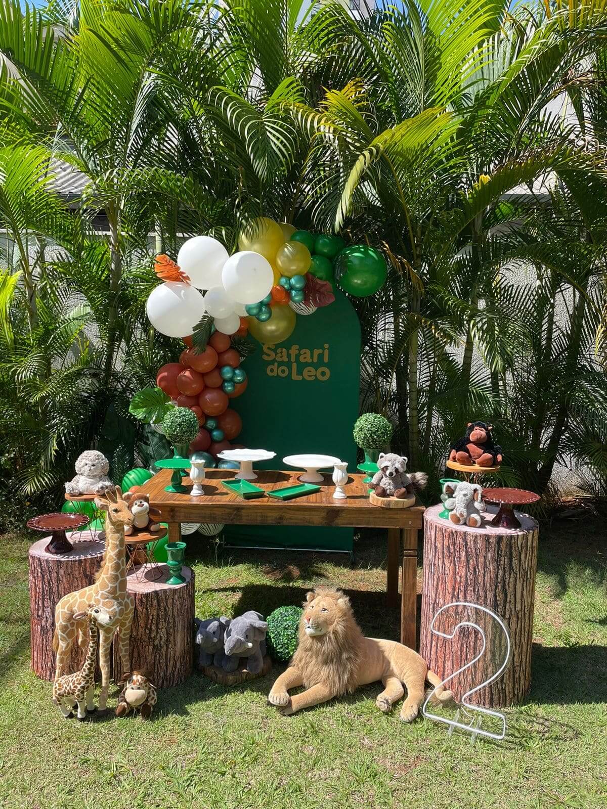 ideias decoração safari 1 ano simples e barata