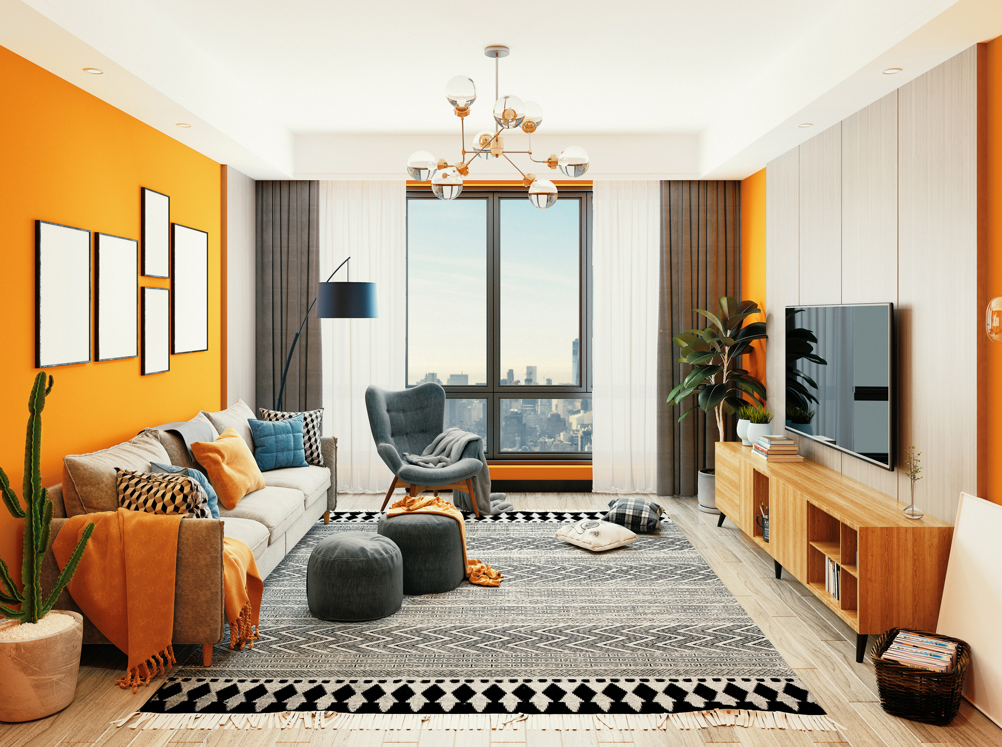 ideias decoração sala simples