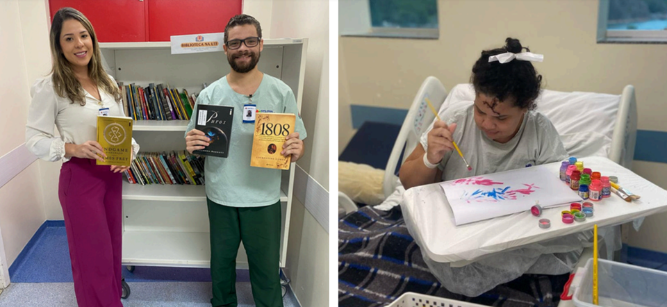 adesivos de parede ou murais pintados para sala de vacina