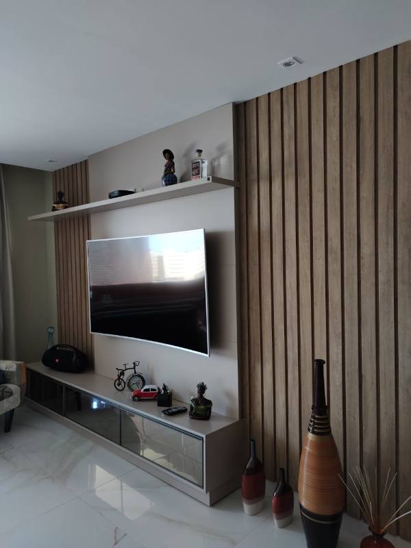painel ripado para sala pequena
