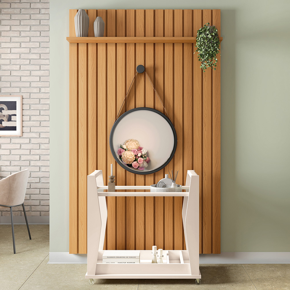 painel ripado branco