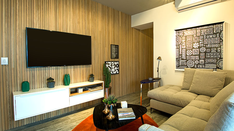 painel ripado para tv