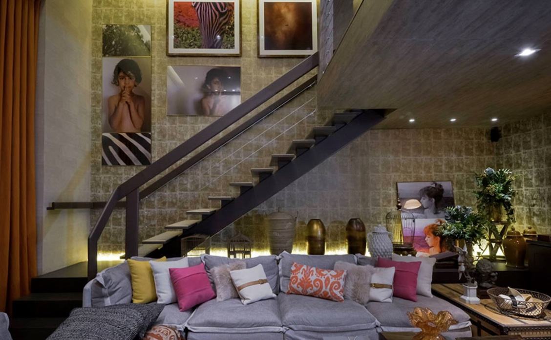 papel de parede vinílico sala