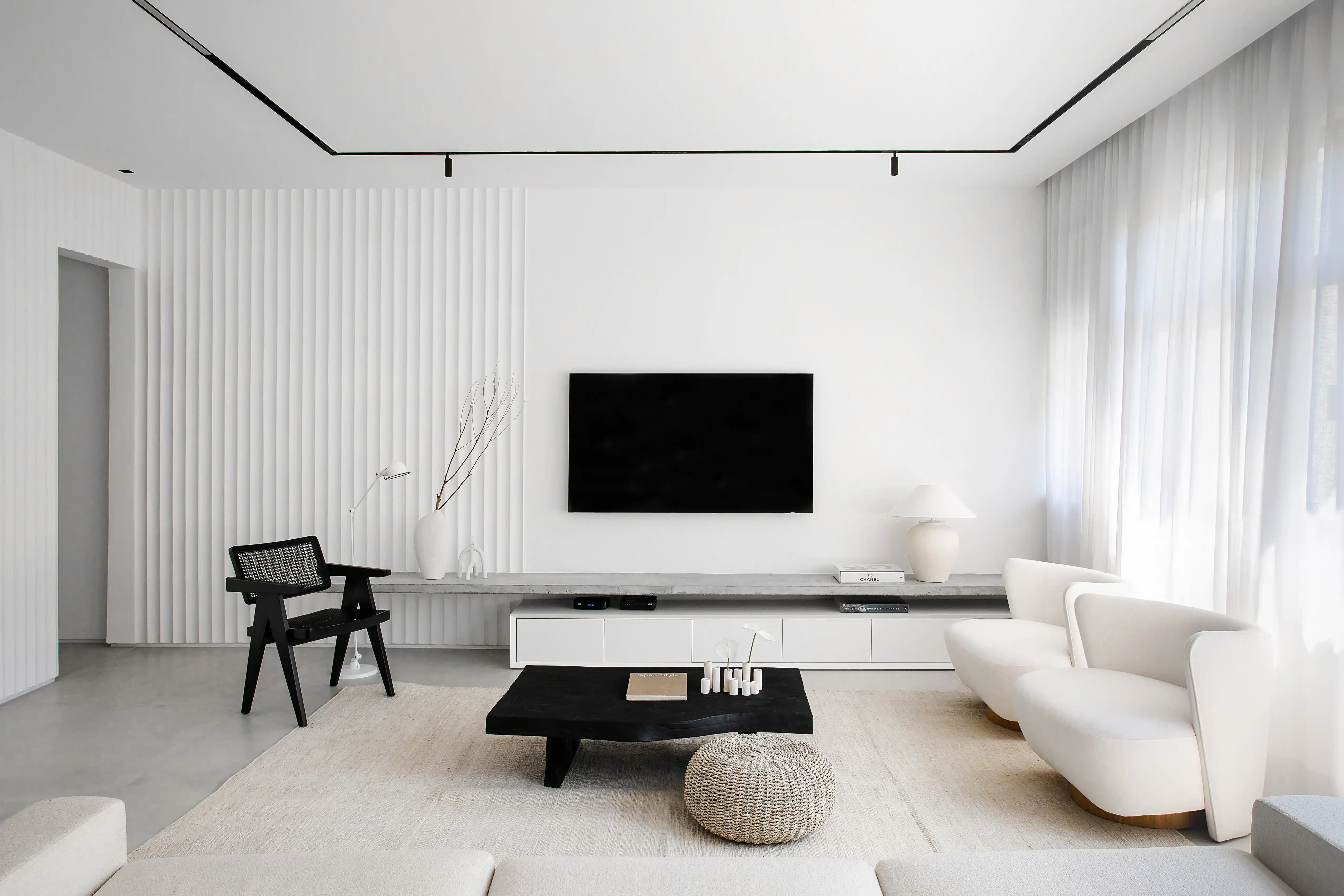 ideias decoração sala pequena minimalista