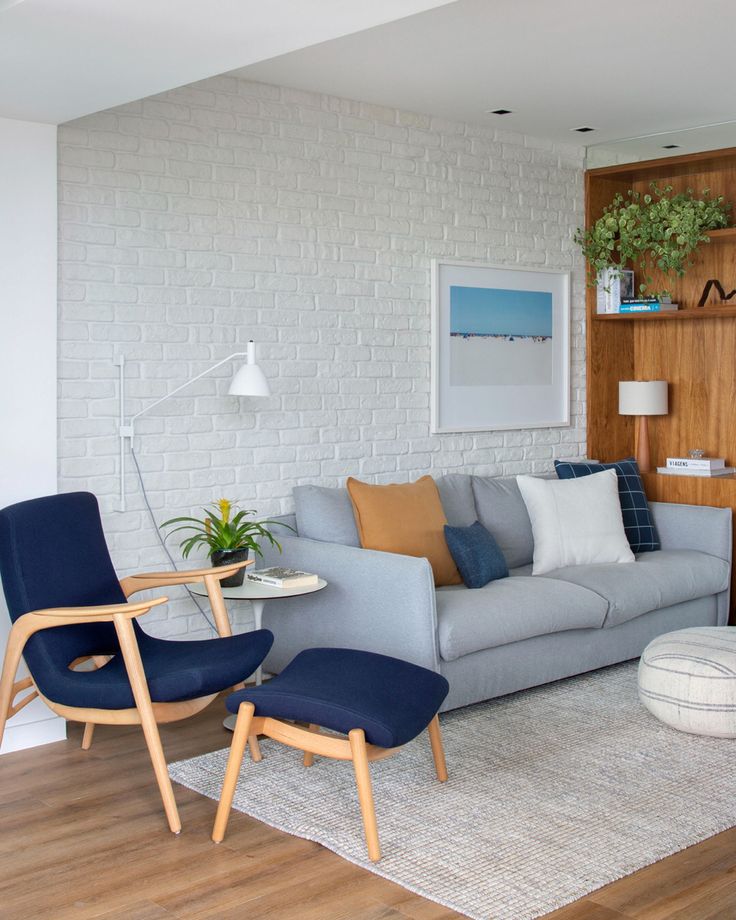 sala minimalista pequena e aconchegante