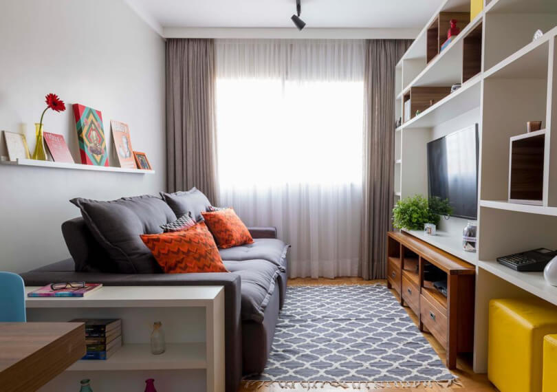 cores para sala pequena