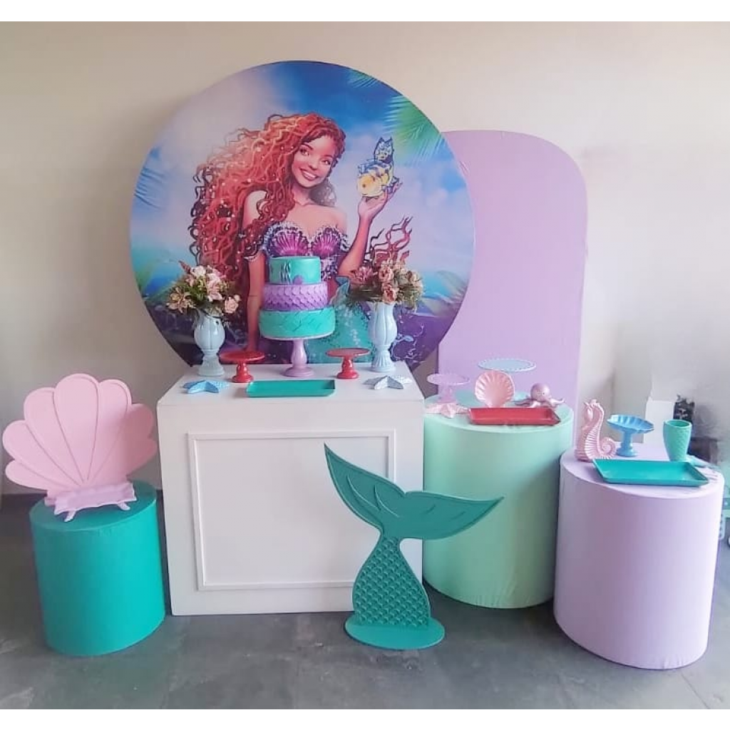 decoração sereia tema fundo do mar