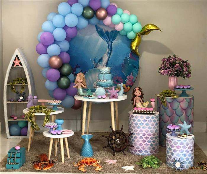 decoração sereia simples