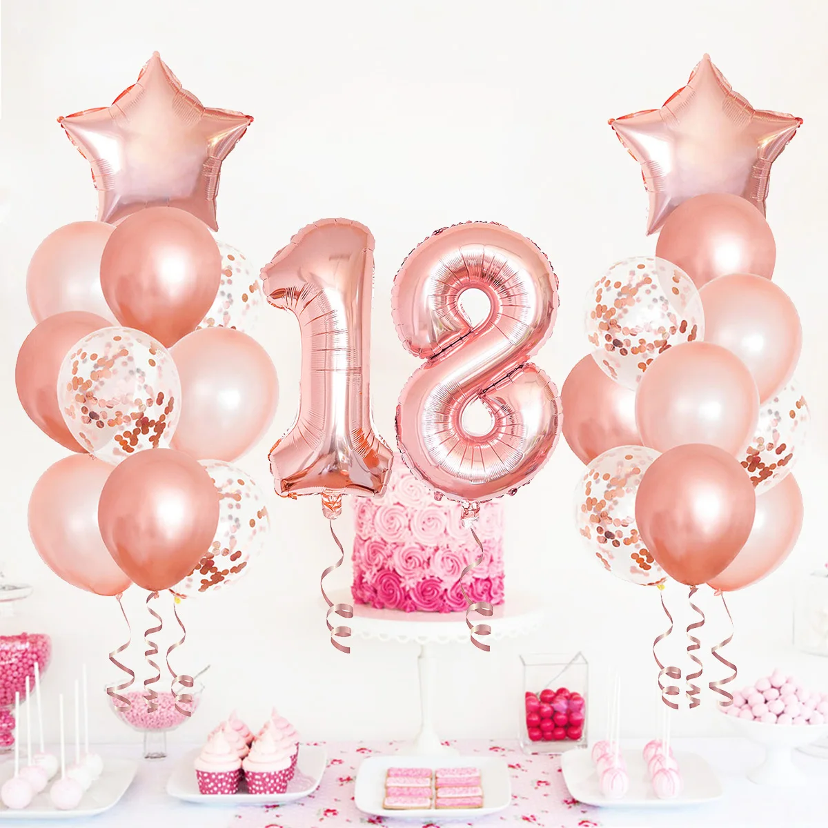 como fazer arco de balões desconstruído para 18 anos