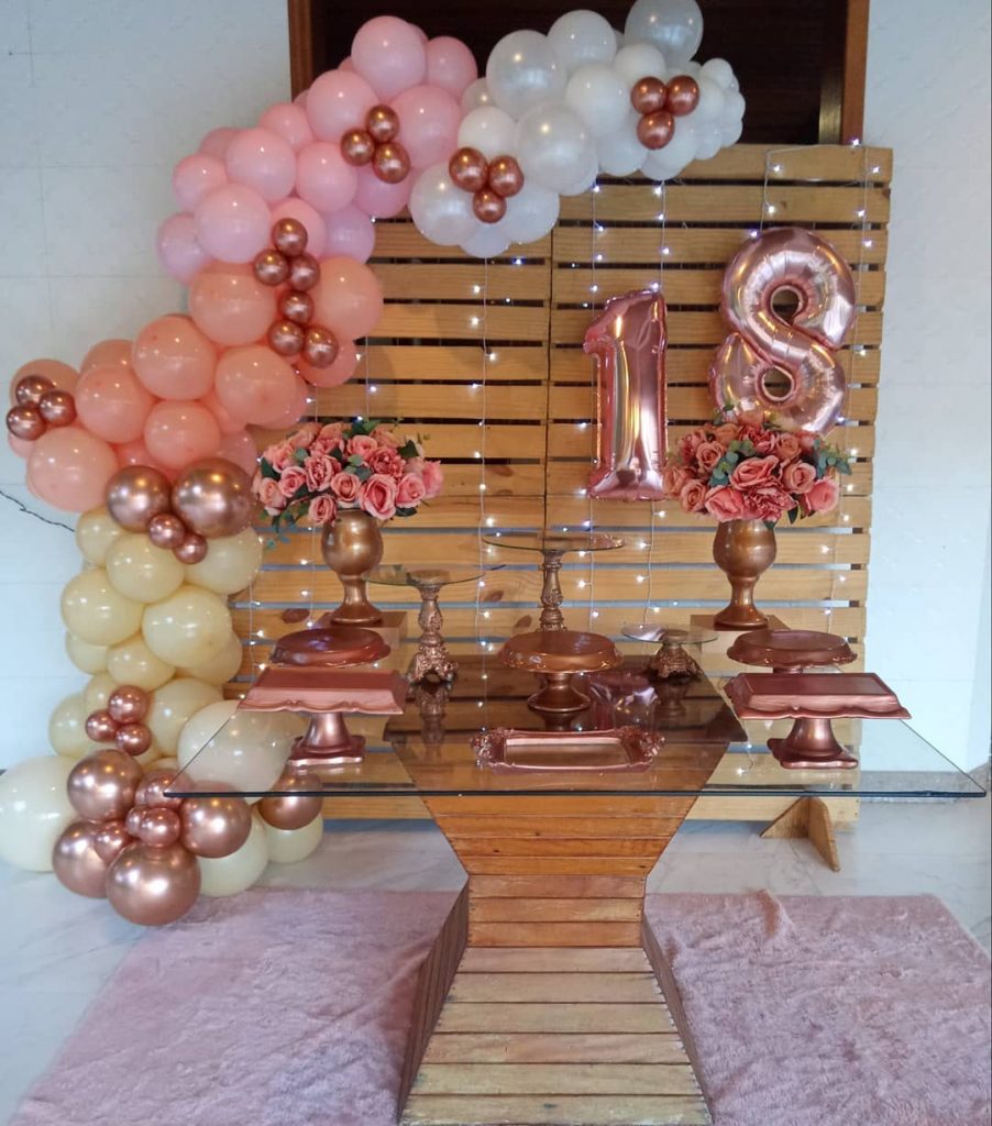 ideias de decoração simples para festa de 18 anos feminina