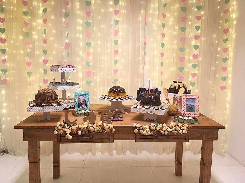 decoração simples chá de panela diy