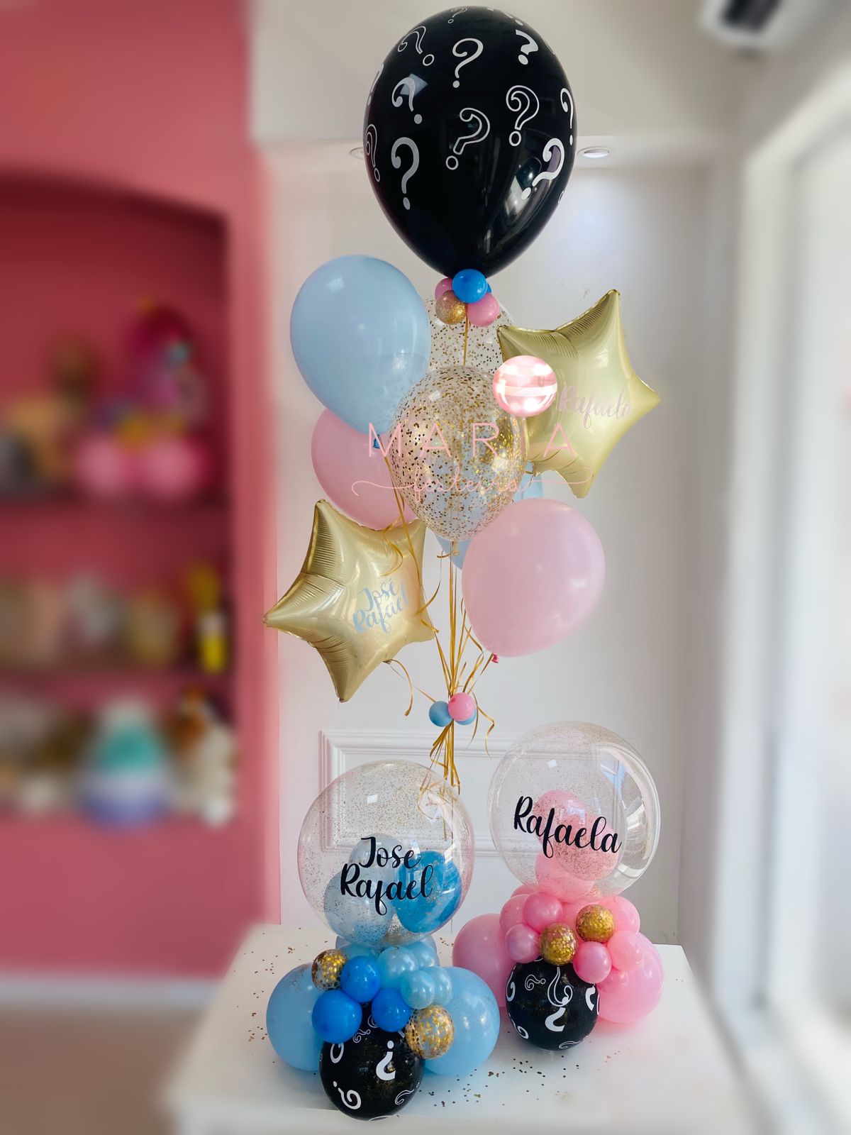 decoração chá de revelação simples vs elaborada