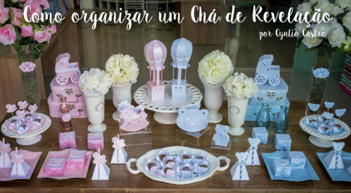 decoração simples chá de revelação