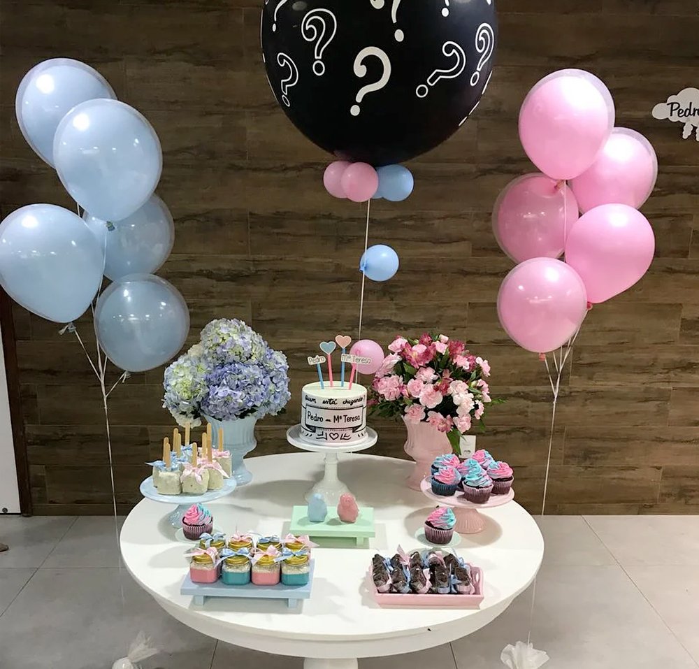 quanto custa decoração simples chá de revelação