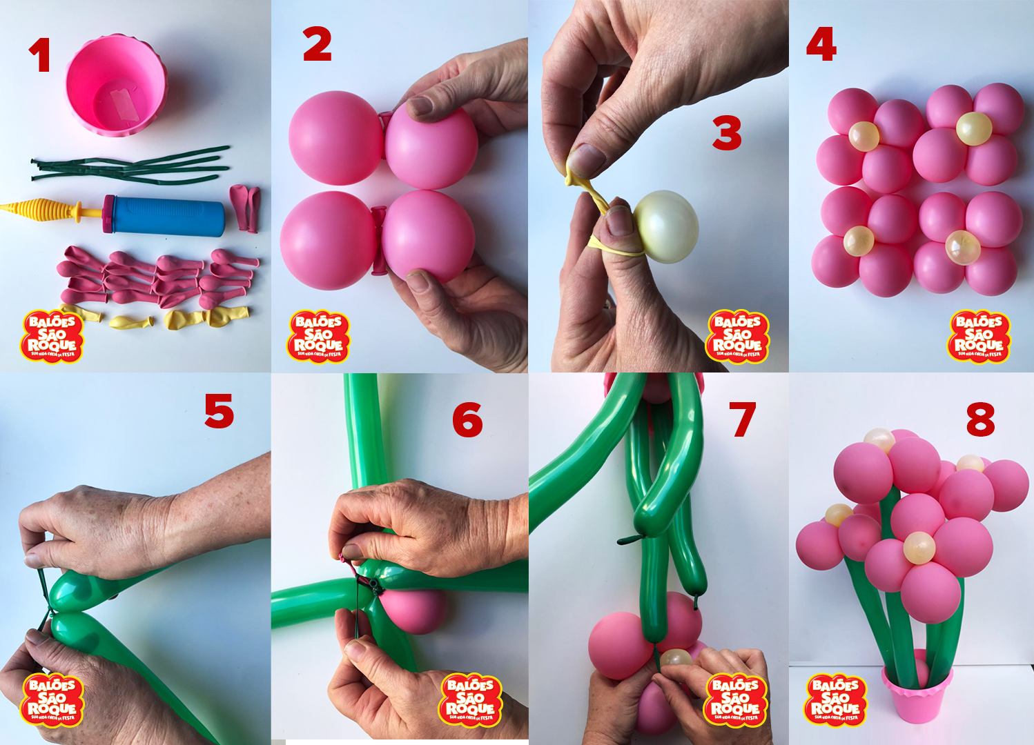 decoração simples com bexigas para festa infantil