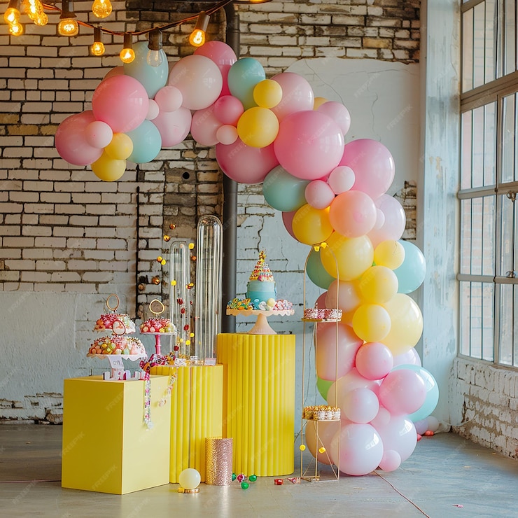 ideias de decoração com bexigas baratas