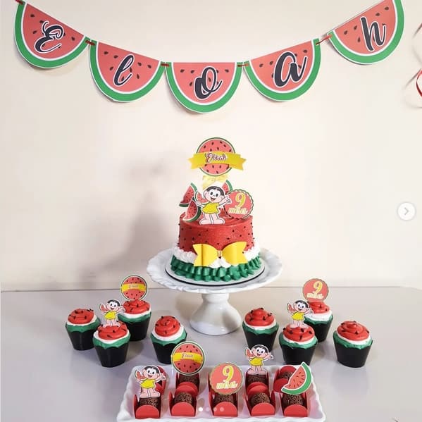 festa tema melancia simples