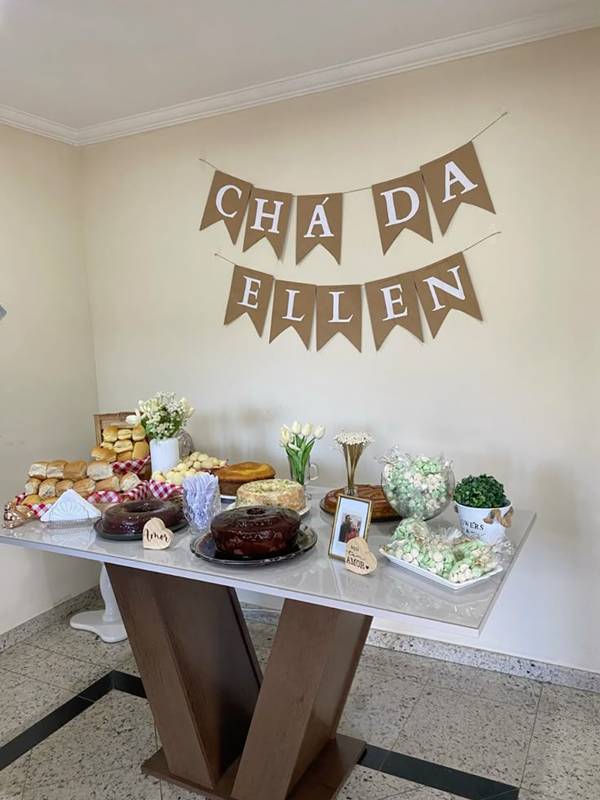 decoração simples de chá de panela
