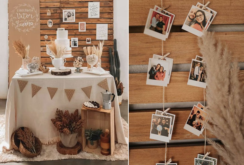 ideias de decoração simples e baratas para chá de panela