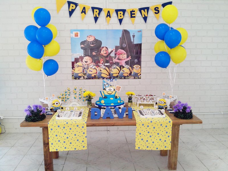 decoração simples de festa infantil