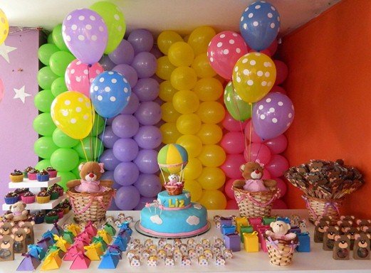 decoração simples de festa infantil