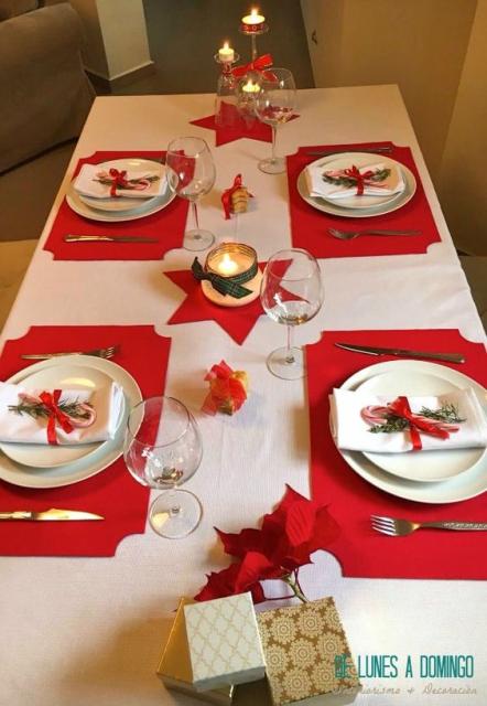 ideias criativas para mesa de natal simples