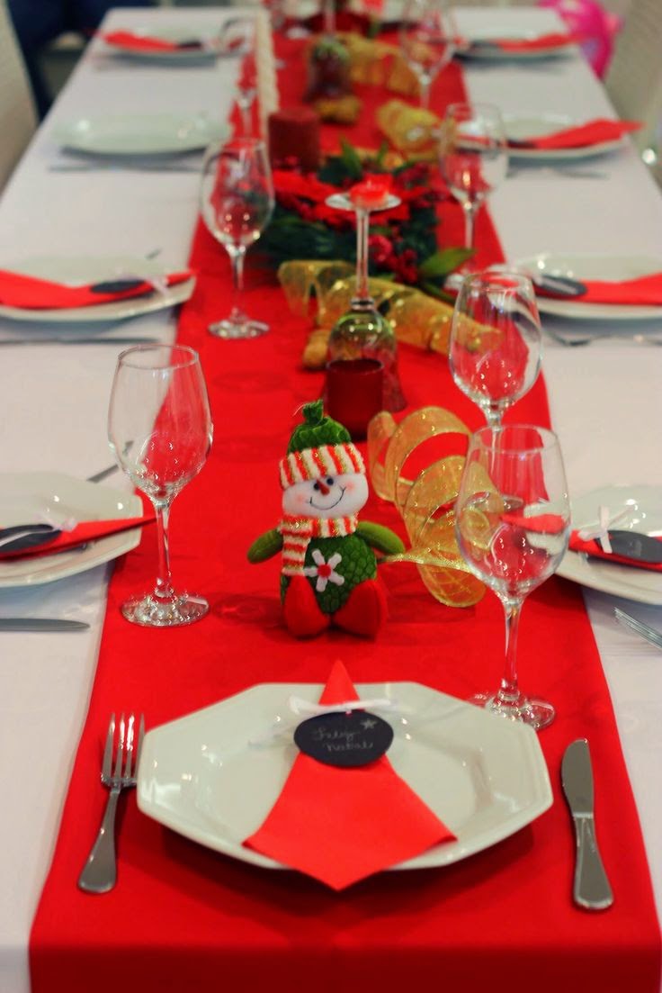 ideias criativas para mesa de natal simples